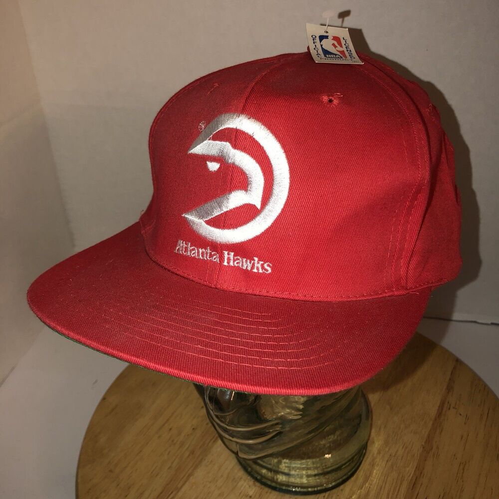 VTG ATLANTA HAWKS 90s NWT Drew Pearson DPE Red Hat Cap Snapback NBA NEW Green